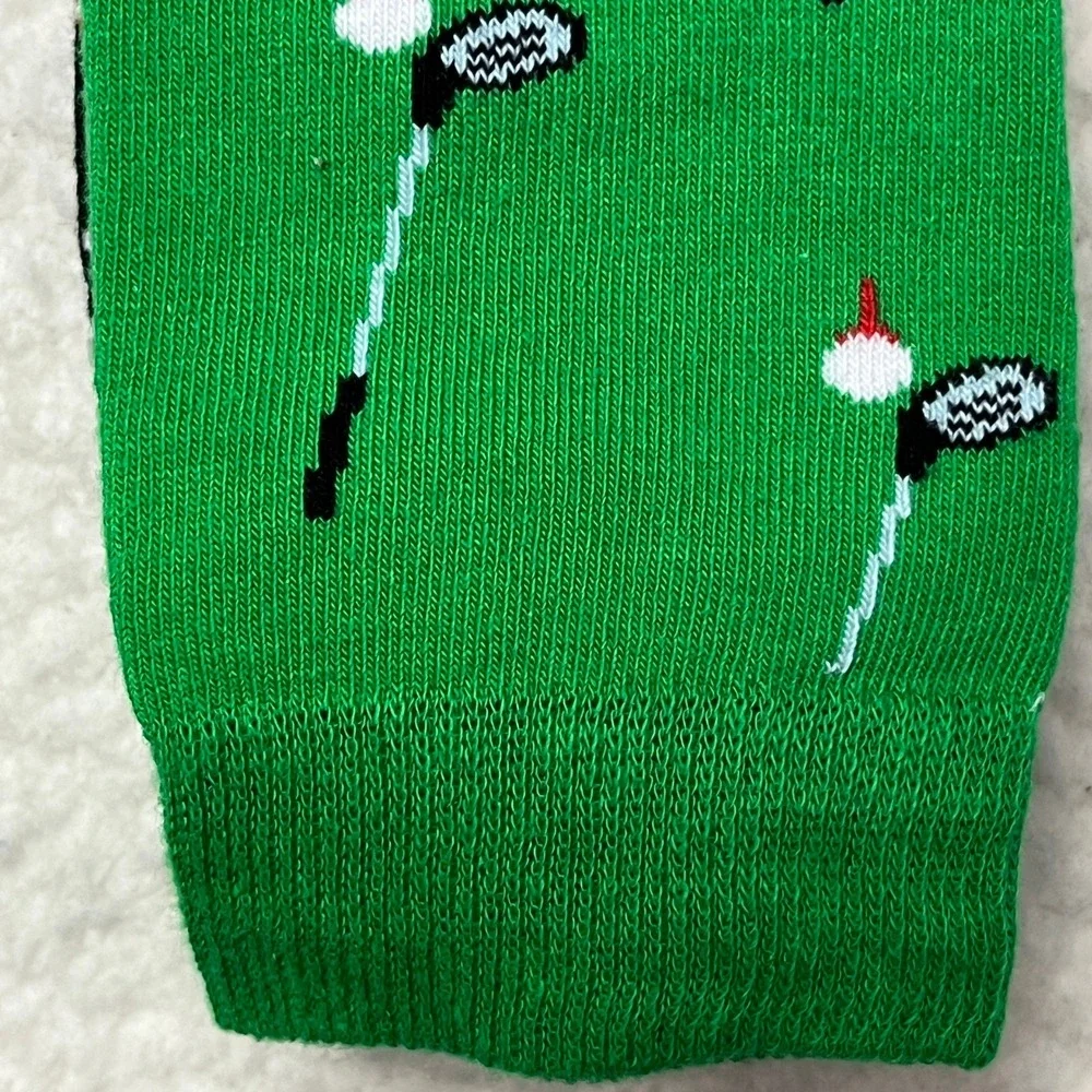 Happy Socks Crew Socks Unisex‎ M 8-12 Green Golf Argyle 3 Pairs Everyday Cotton